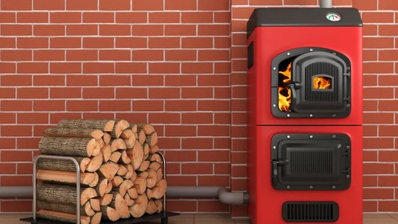 biomass boiler and wood