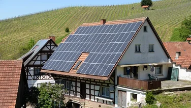 listed building with solar panels