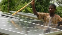 solar panel in Africa