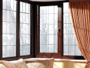 a bay window with double glazing