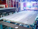 solar panel being produced in a factory