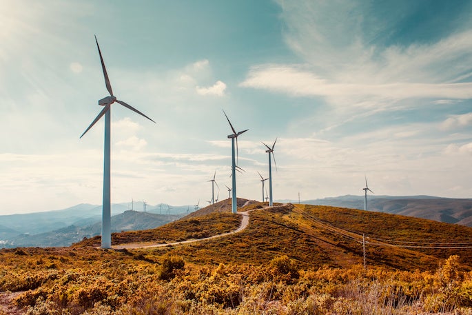 wind turbines along the heath