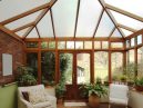 Inside a conservatory with insulation