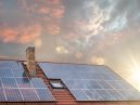 solar panels on a home