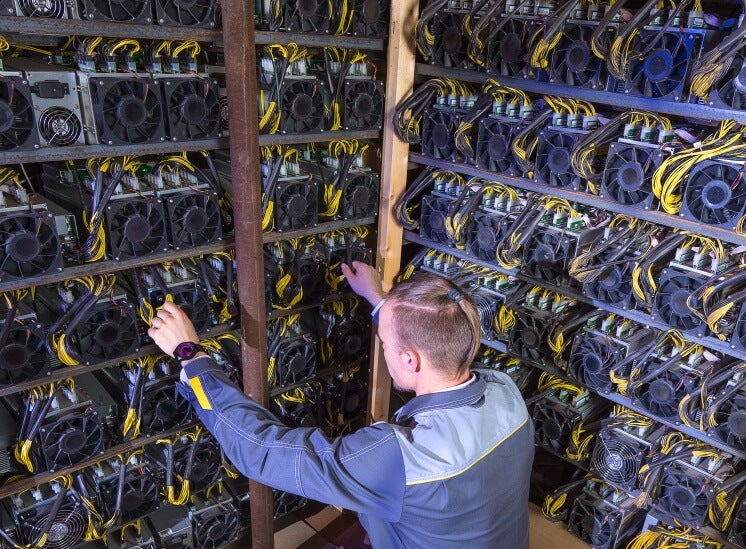 bitcoin miner with their computing rig