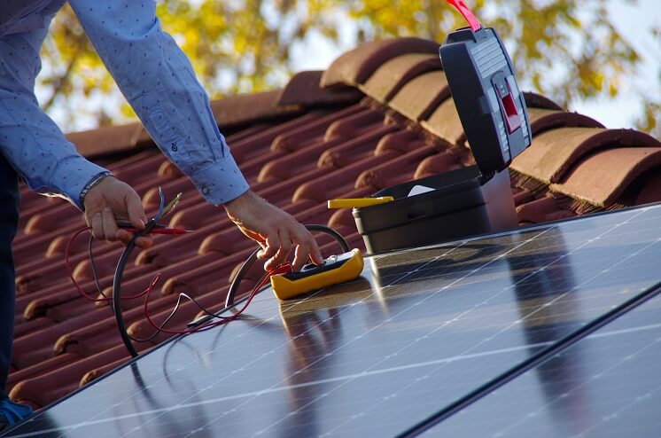 Solar panel installation