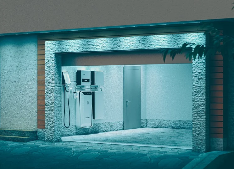 Home battery storage concept