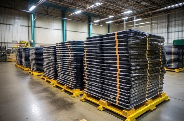 Solar panels pallet.