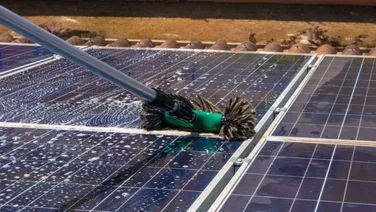 Solar panel cleaning.
