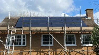 solar4good solar panels on house