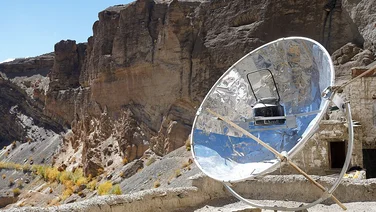 Solar oven.