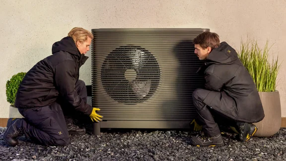 Aira Heat Pump being installed