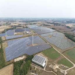 A solar farm in England