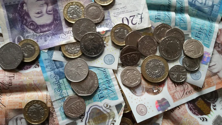Pounds and pence.
